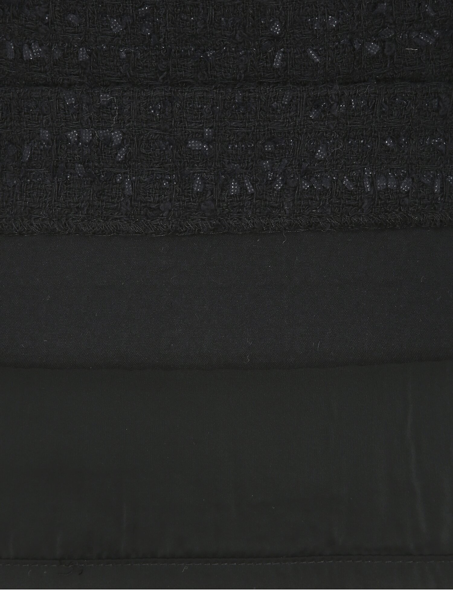 트위드 백 슬릿 H라인 스커트 (BLACK)