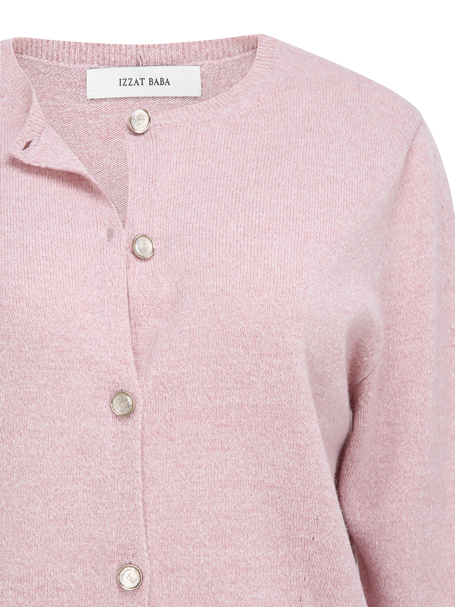 캐시미어 타이 라운드넥 가디건 (PINK)