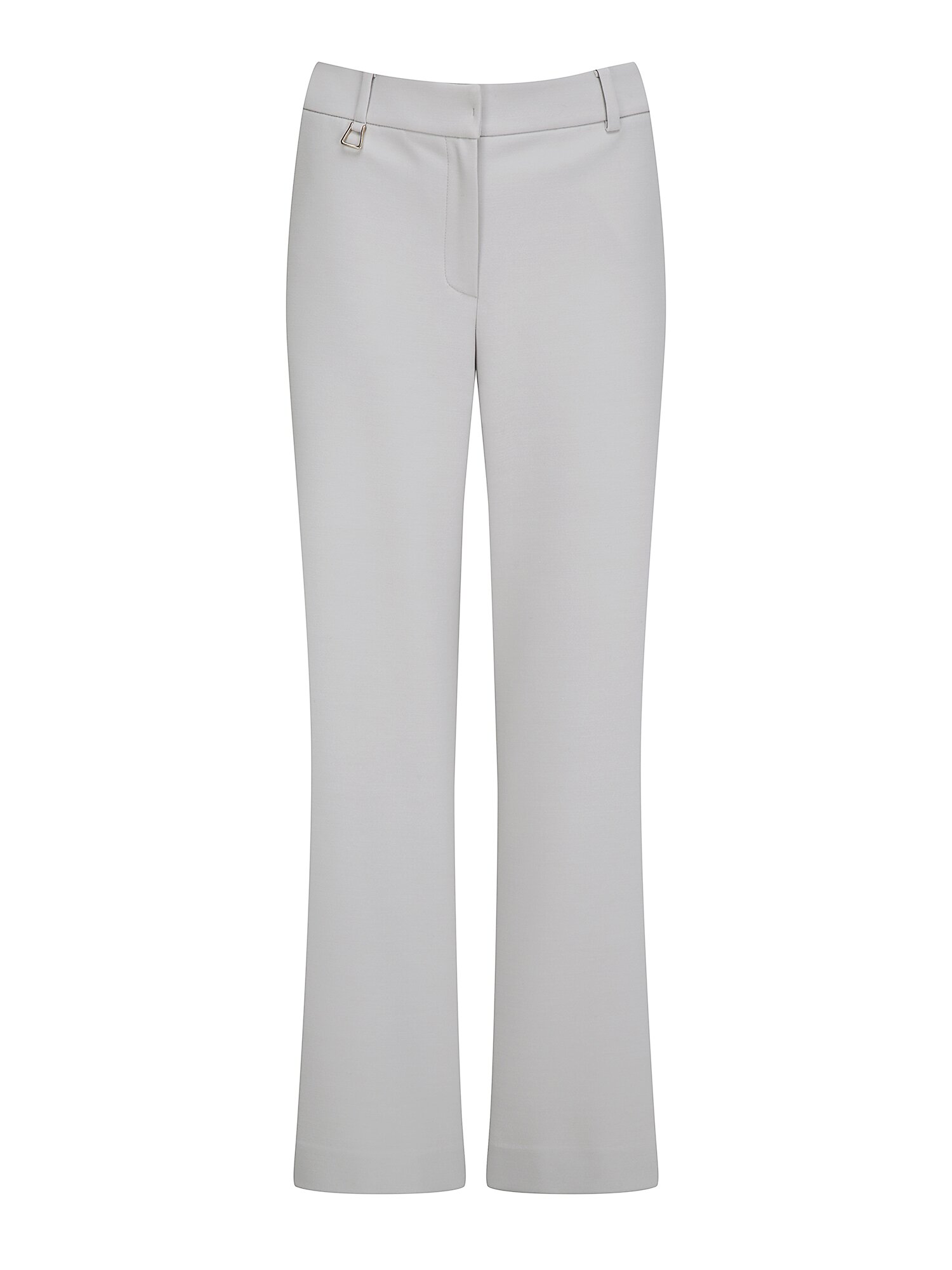 메탈 장식 백 밴딩 부츠컷 팬츠 (LIGHT GREY)