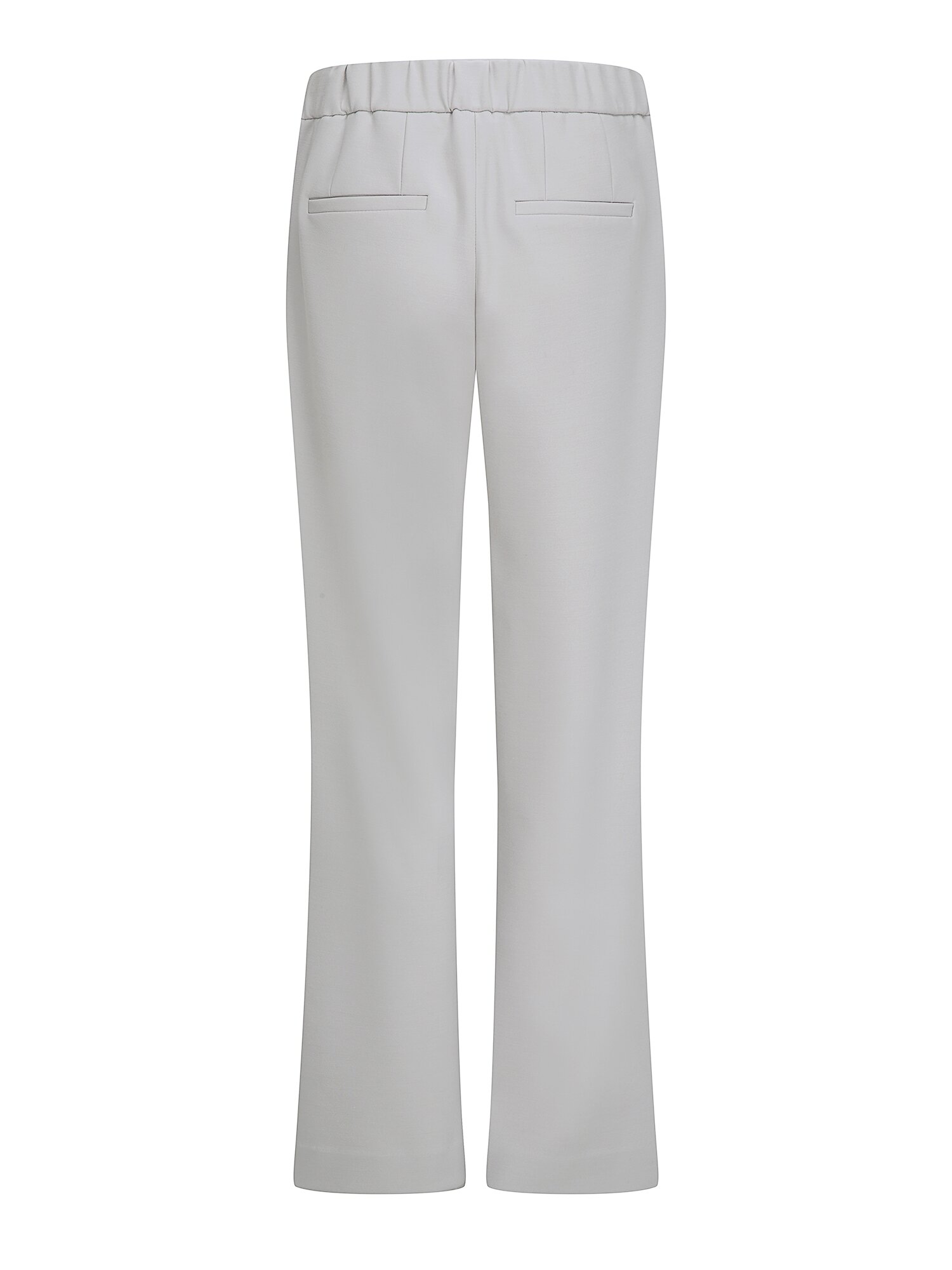 메탈 장식 백 밴딩 부츠컷 팬츠 (LIGHT GREY)