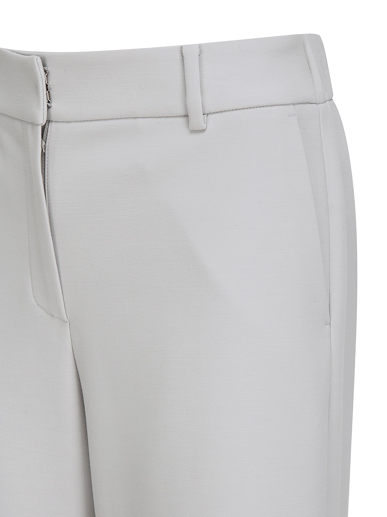 메탈 장식 백 밴딩 부츠컷 팬츠 (LIGHT GREY)