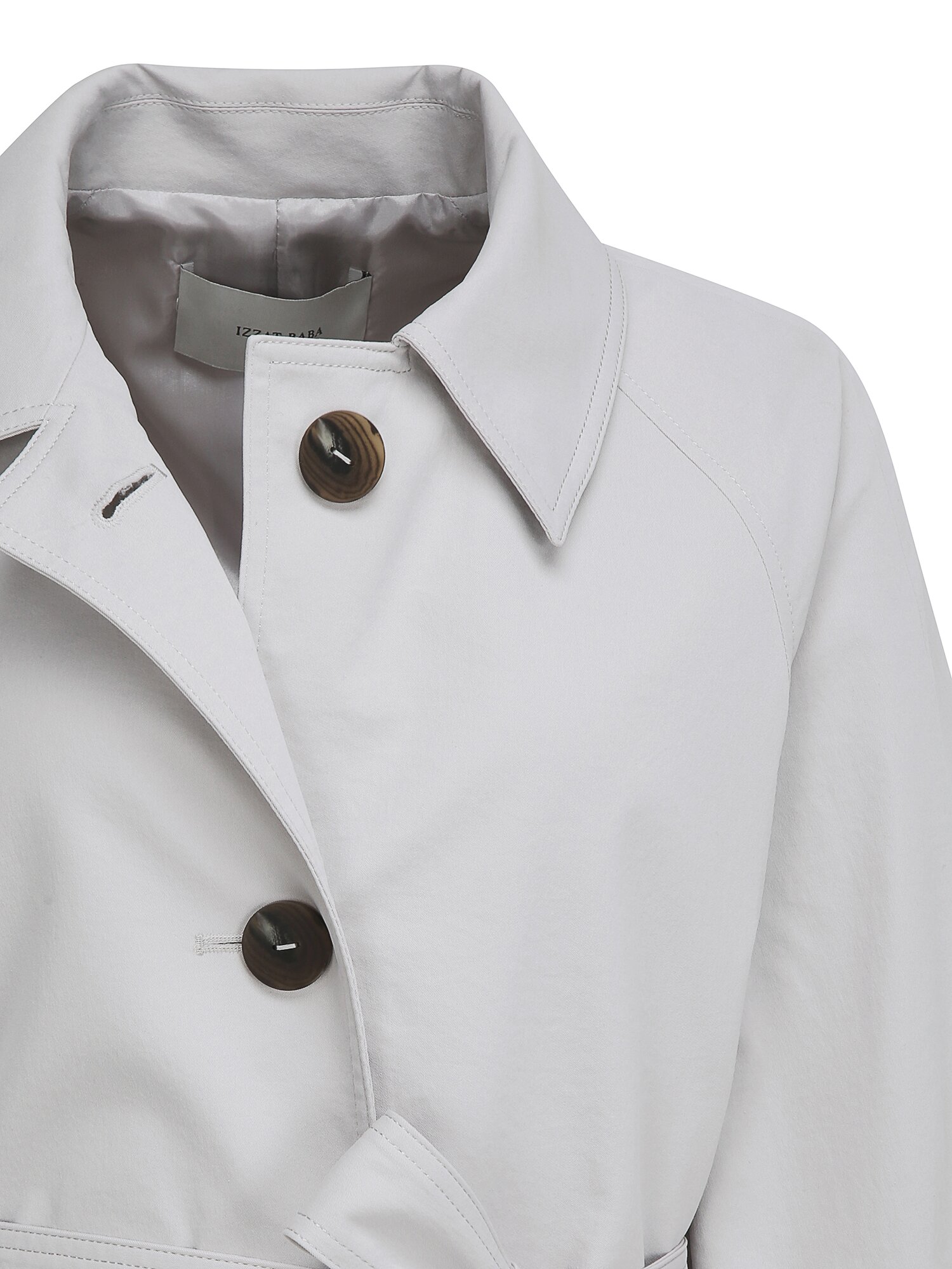 루즈핏 싱글 트렌치 코트 (LIGHT GREY)