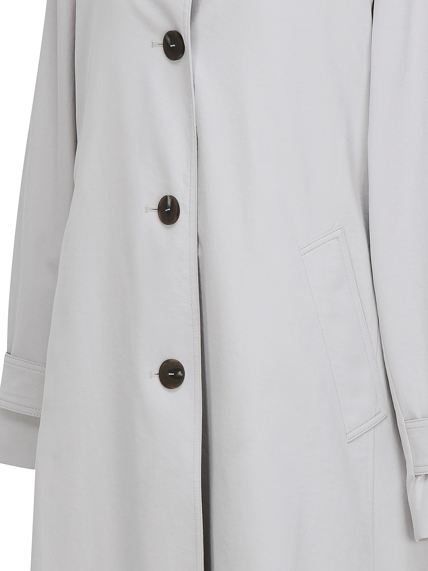 루즈핏 싱글 트렌치 코트 (LIGHT GREY)