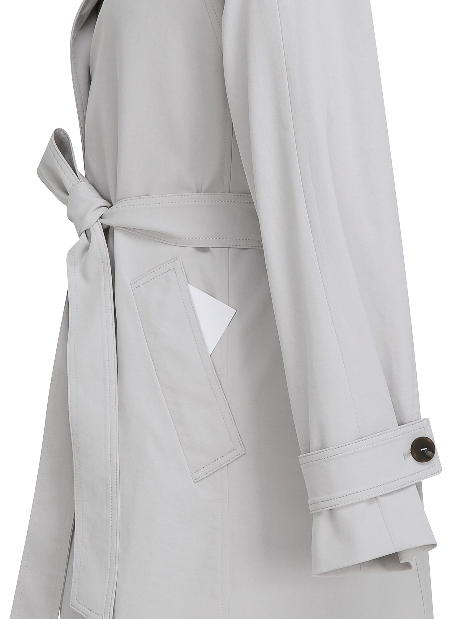 루즈핏 싱글 트렌치 코트 (LIGHT GREY)