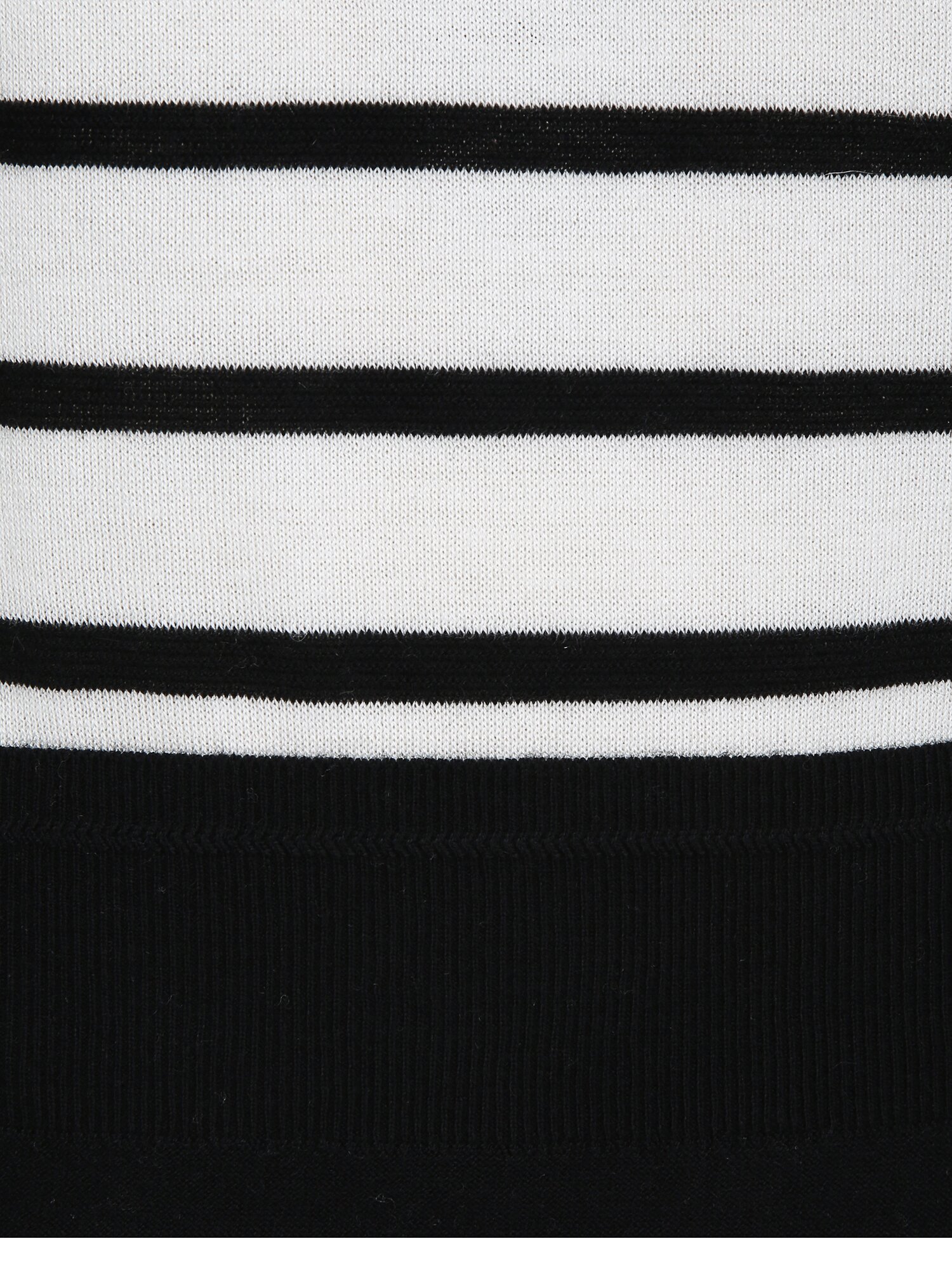 스트라이프 라운드넥 풀오버 니트 (STRIPE BLACK)