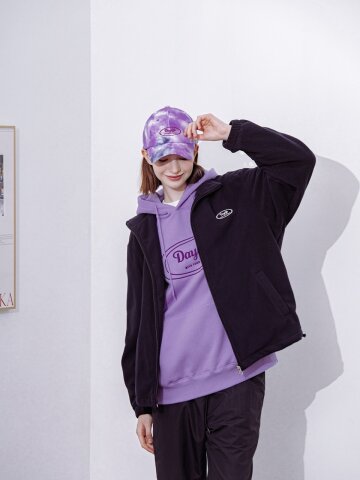 플리스 하이넥 집업 (블랙)