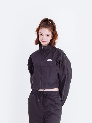 웜업 크롭 자켓 (블랙)