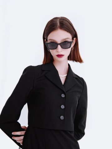 크롭 자켓 (블랙)