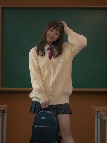 페르소나 가디건 (아이보리)