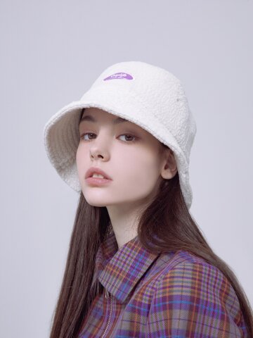 플리스 버킷햇 (아이보리)