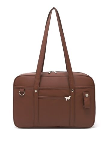 히로인 토트백 (레더 브라운)