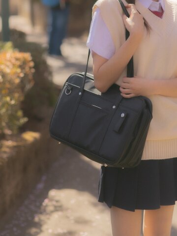 히로인 스몰 토트백 (레더 네이비)