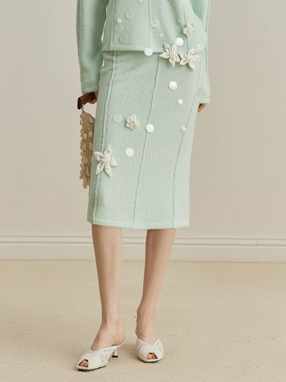 YY_Lazy style flower skirt