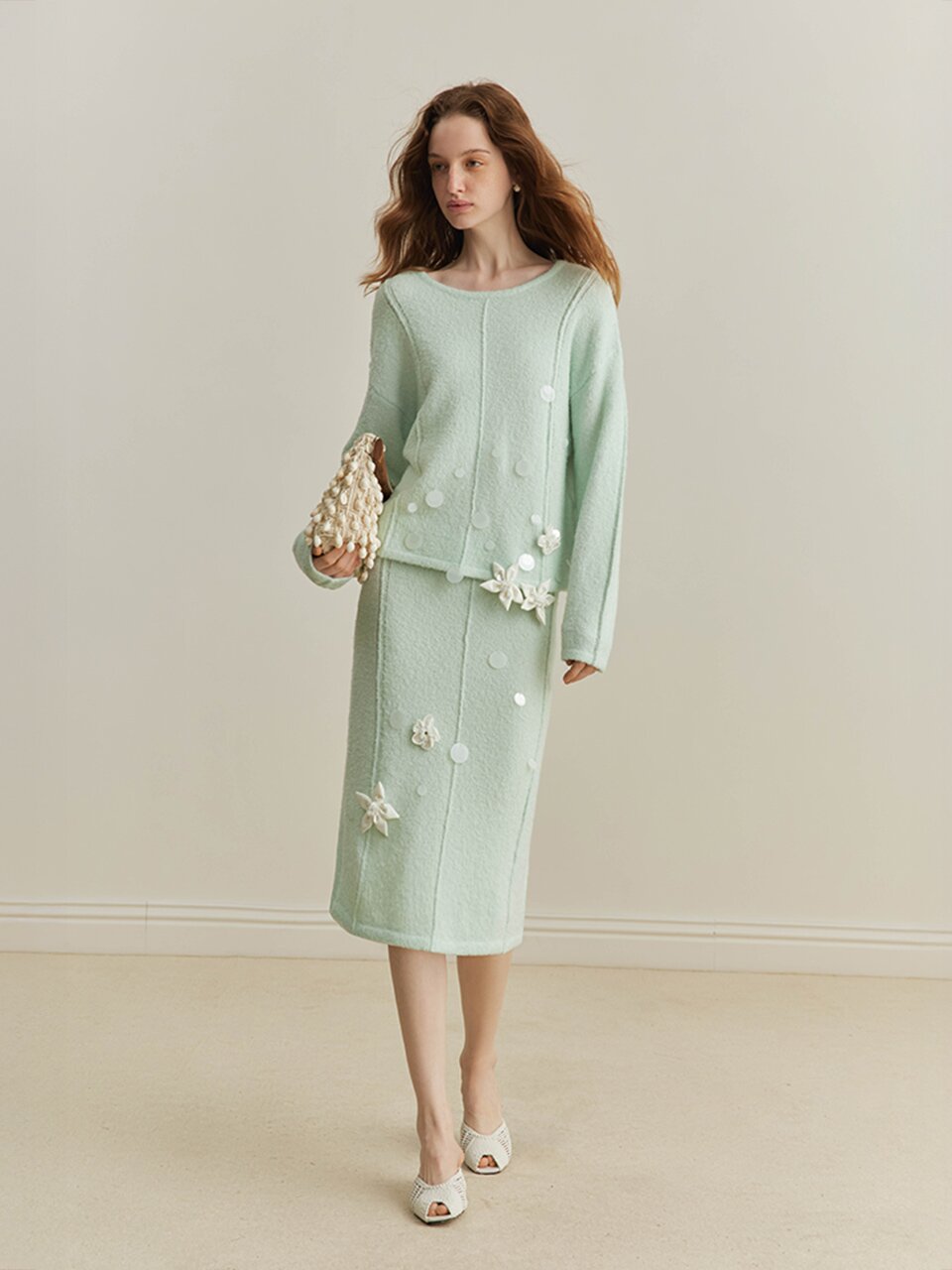 YY_Lazy style flower skirt
