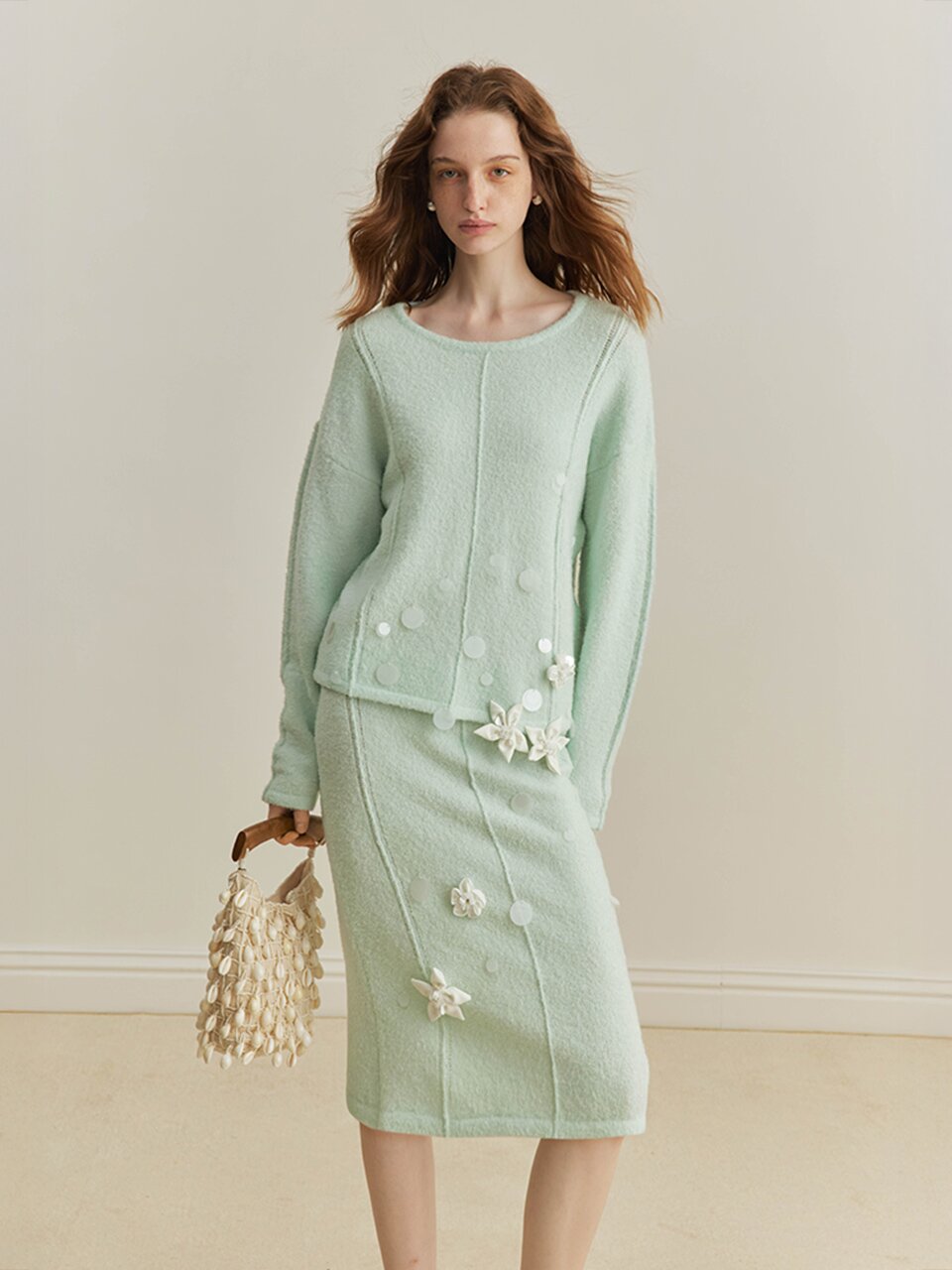 YY_Lazy style flower skirt