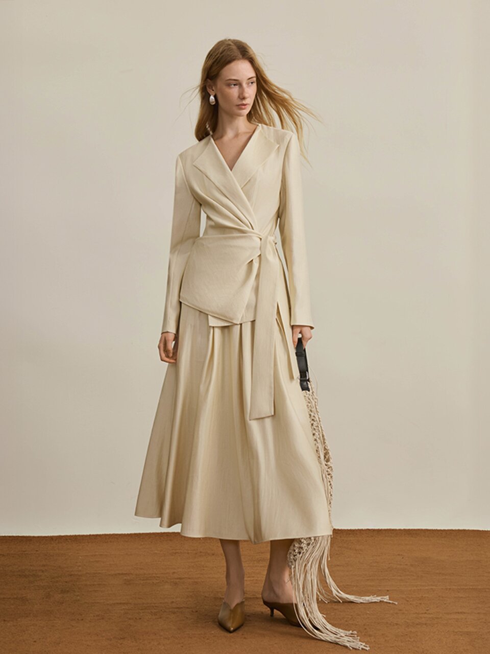 YY_Temperament strap waist jacket