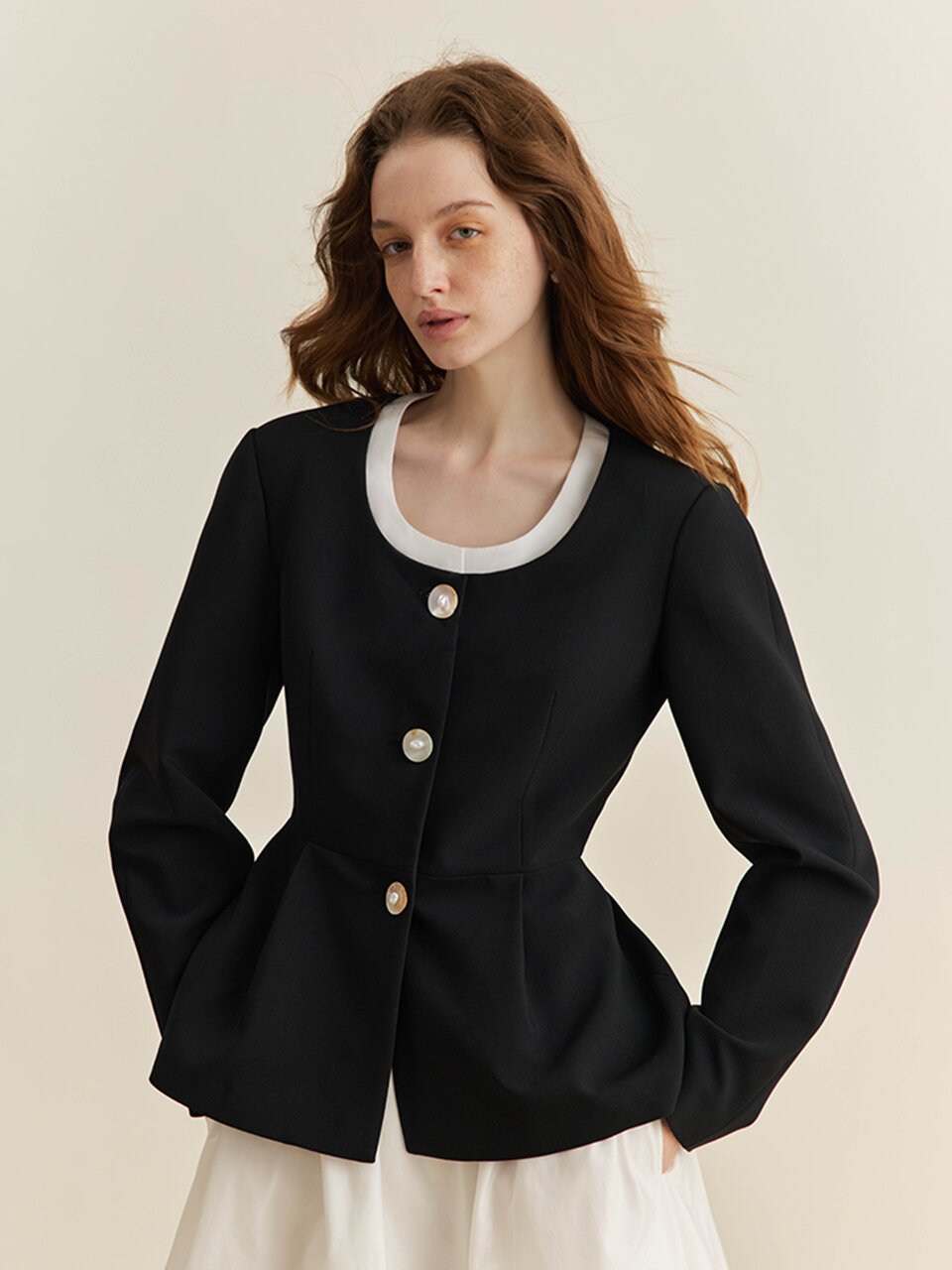 YY_French hepburn waist jacket