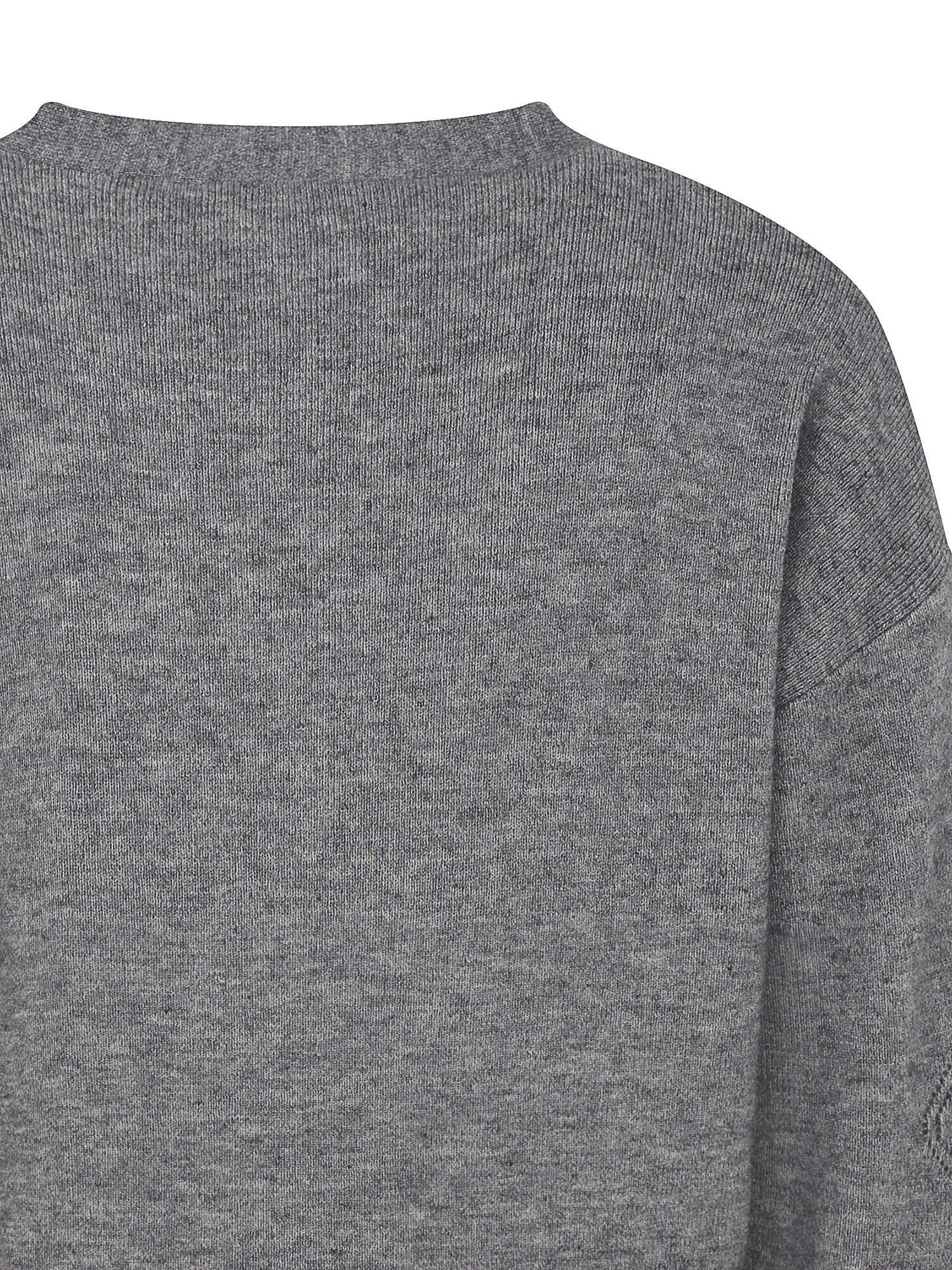 다이아 펀칭 브이넥 가디건 (GREY)