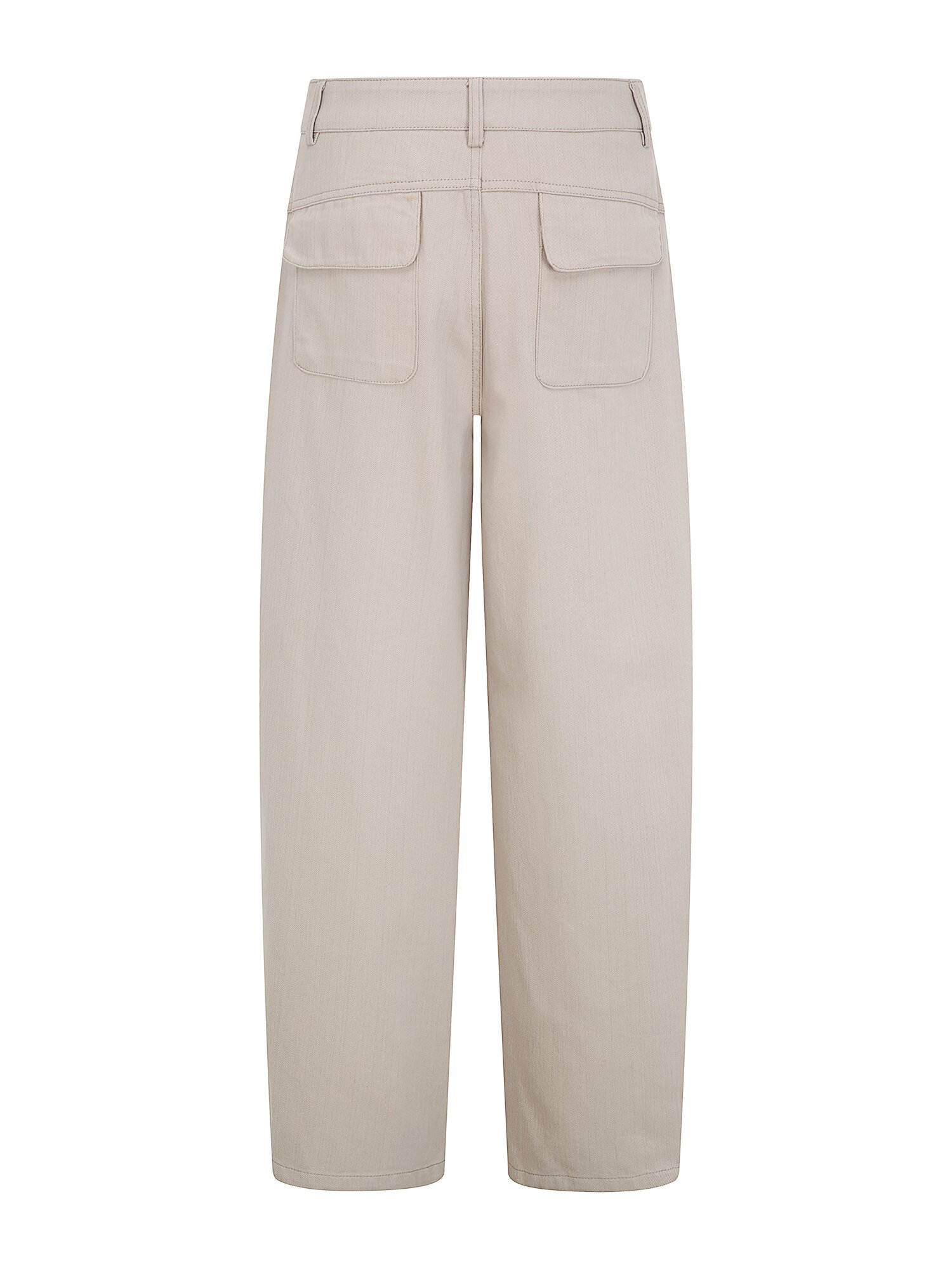 코튼 플랩 포켓 테이퍼드 팬츠 (BEIGE)
