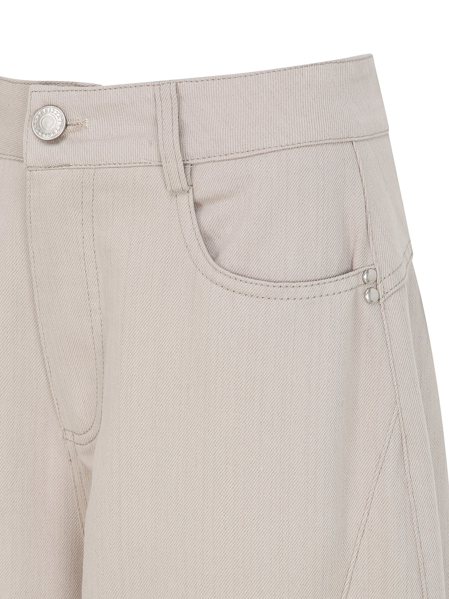 코튼 플랩 포켓 테이퍼드 팬츠 (BEIGE)