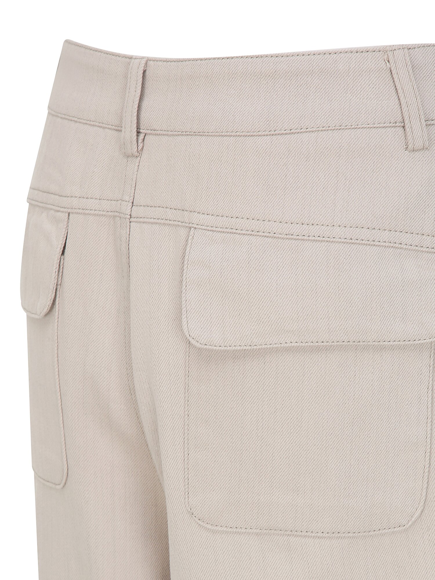 코튼 플랩 포켓 테이퍼드 팬츠 (BEIGE)