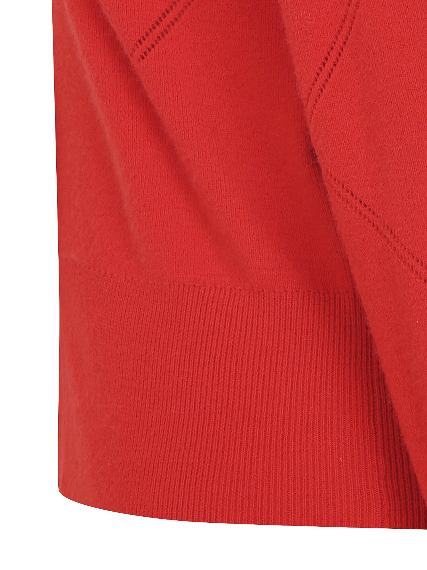 다이아 펀칭 브이넥 가디건 (RED)