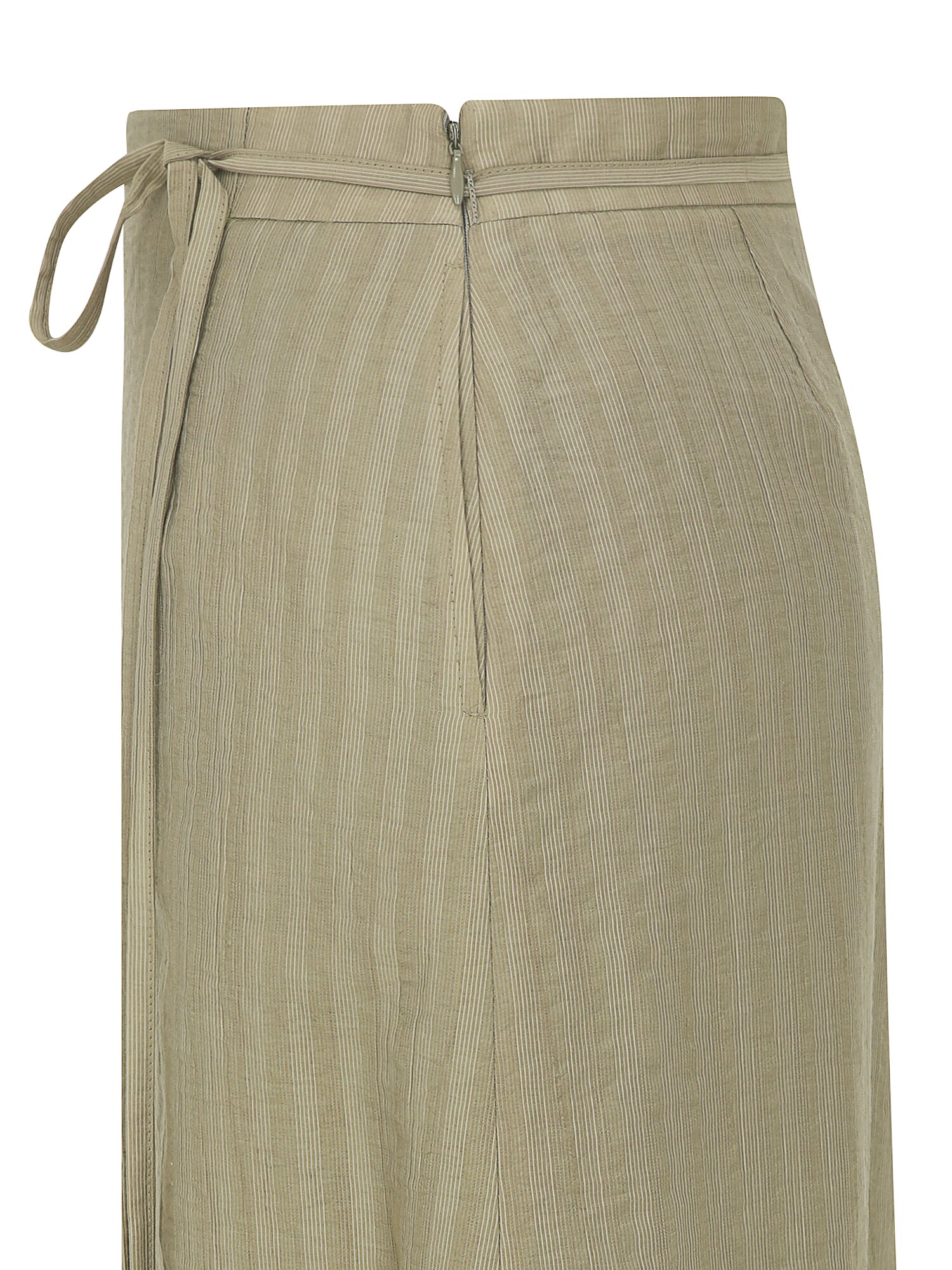 벨티드 링클 A라인 스커트 (LIGHT KHAKI)
