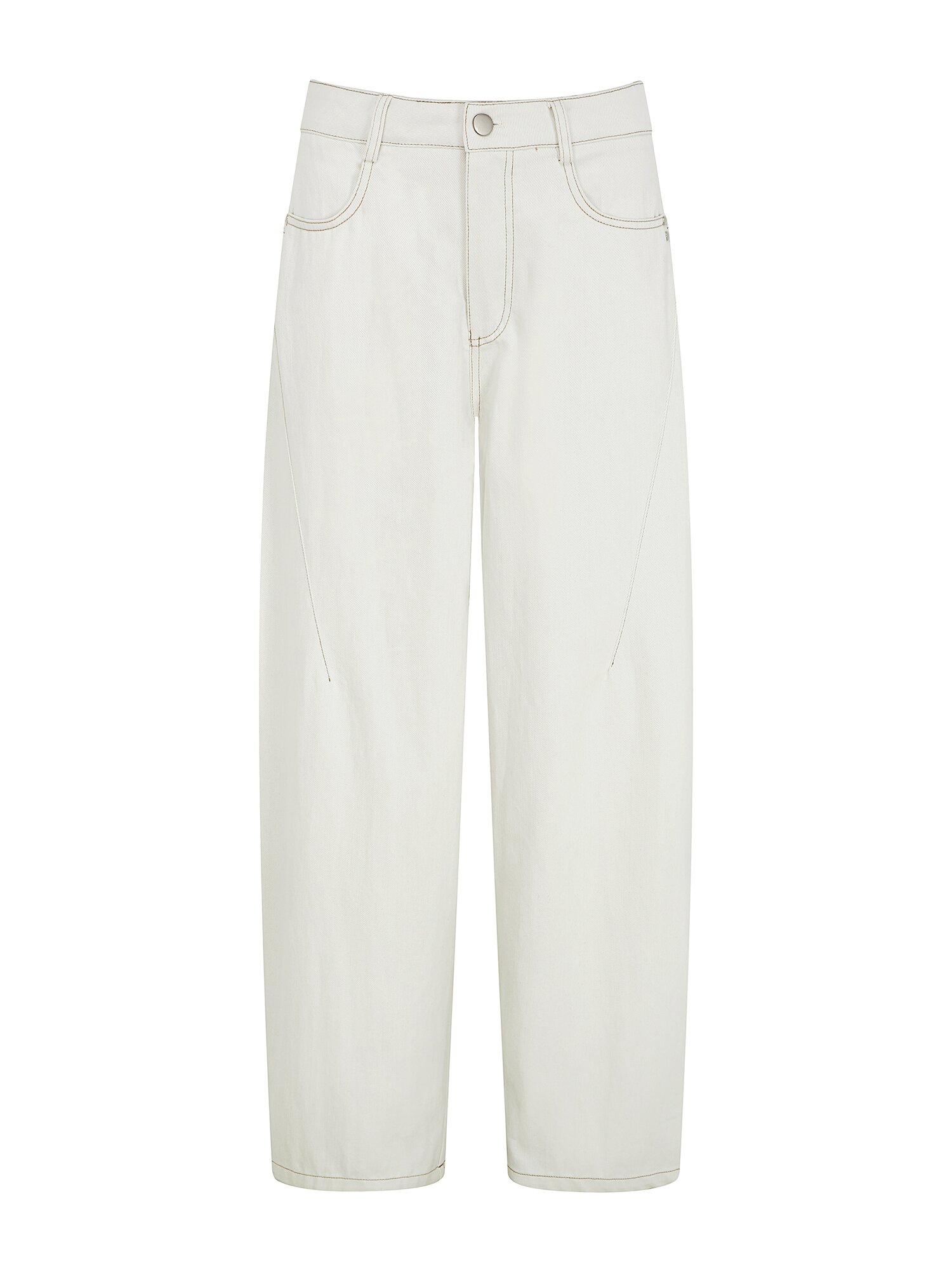 코튼 플랩 포켓 테이퍼드 팬츠 (WHITE)