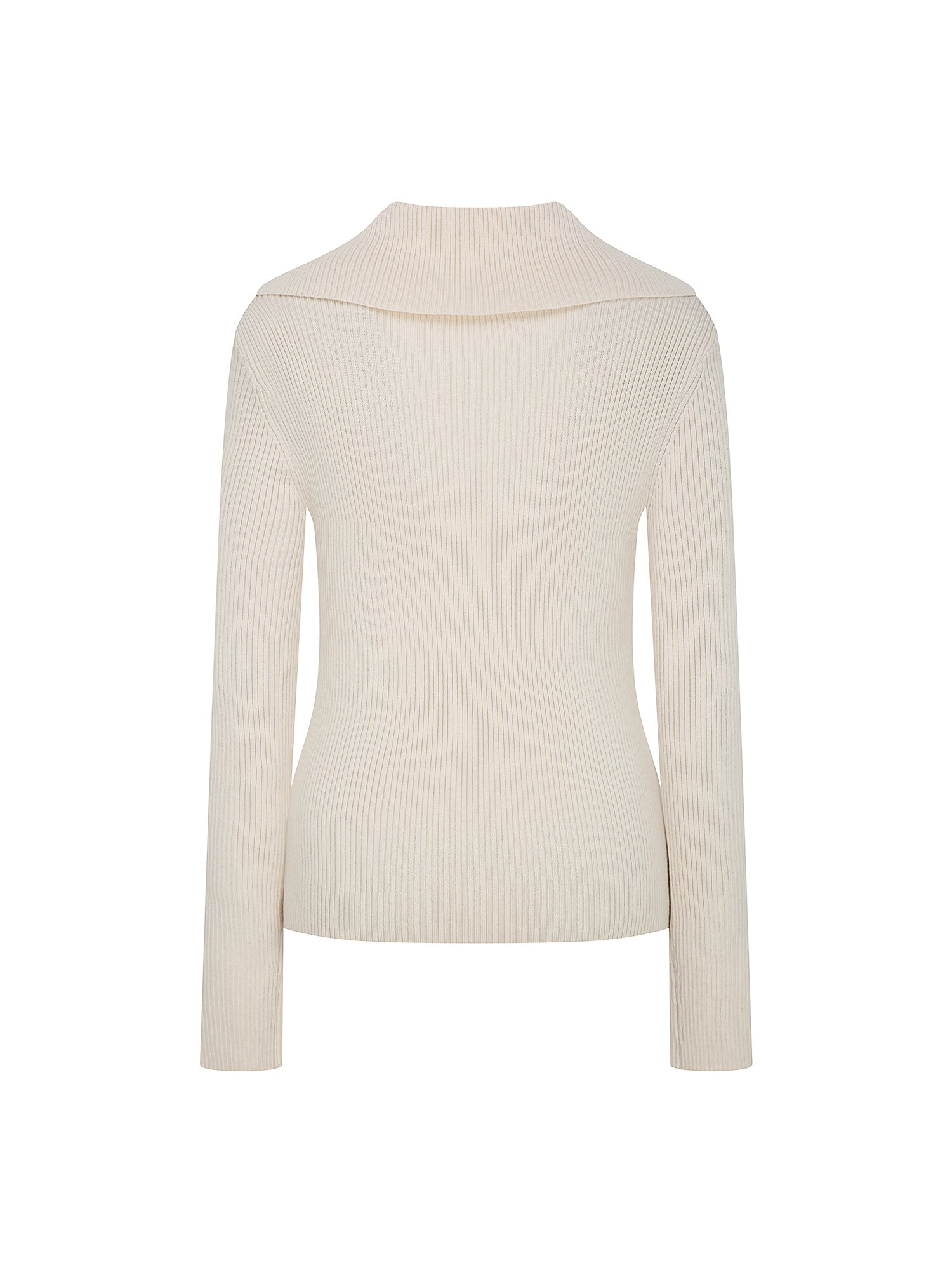 버튼 세일러 칼라 풀오버 니트 (IVORY)