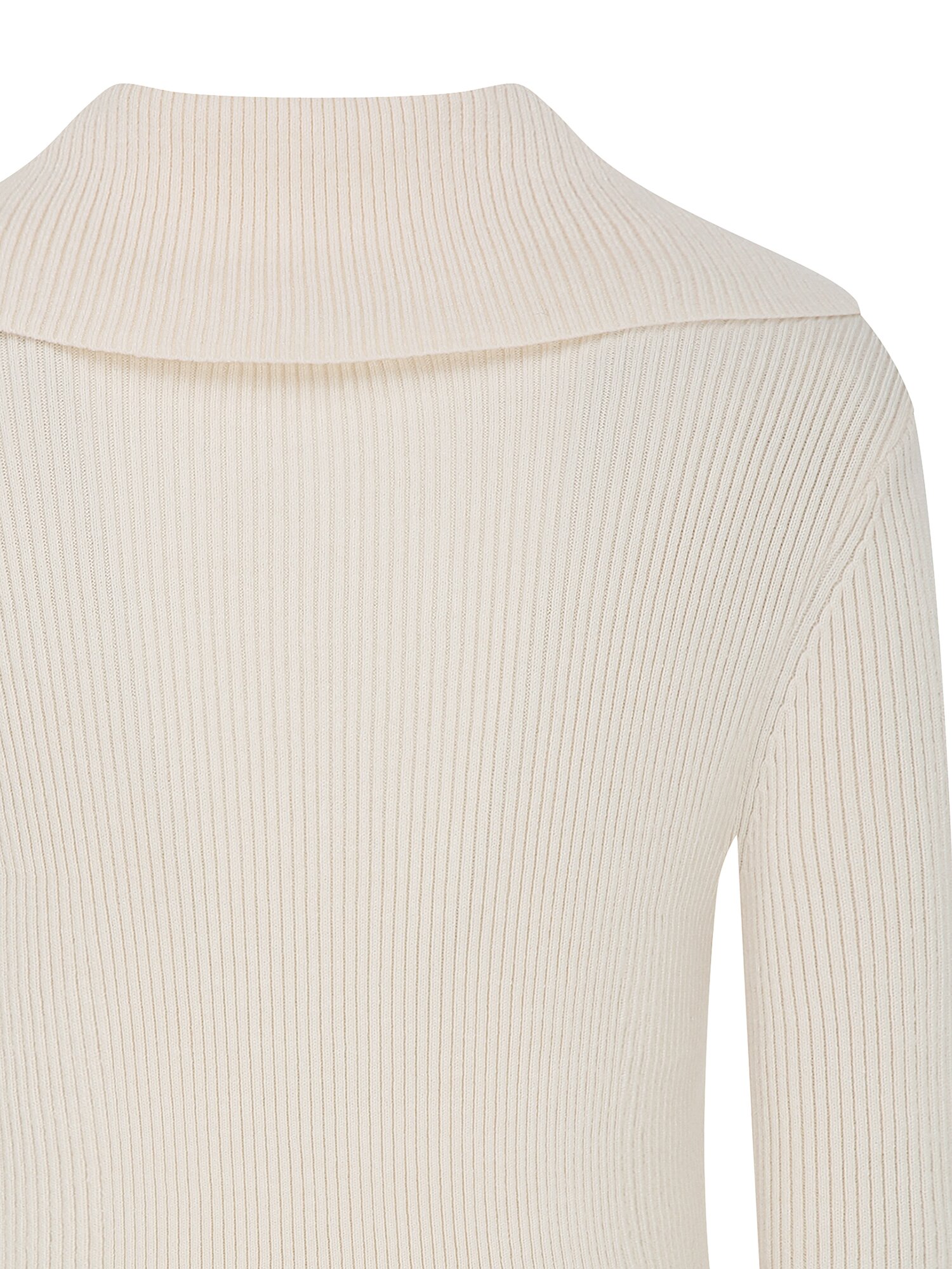 버튼 세일러 칼라 풀오버 니트 (IVORY)