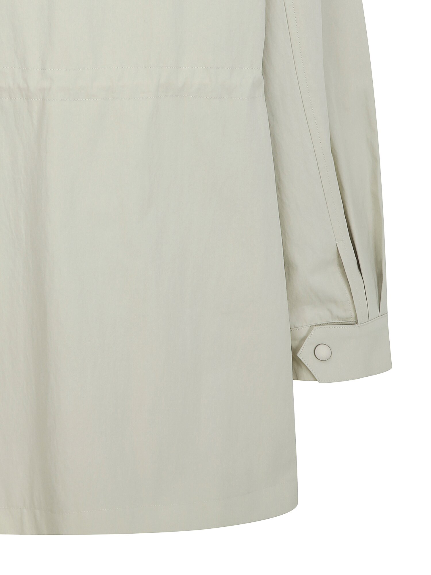 오버핏 스트링 하이넥 하프 재킷 (CREAM)