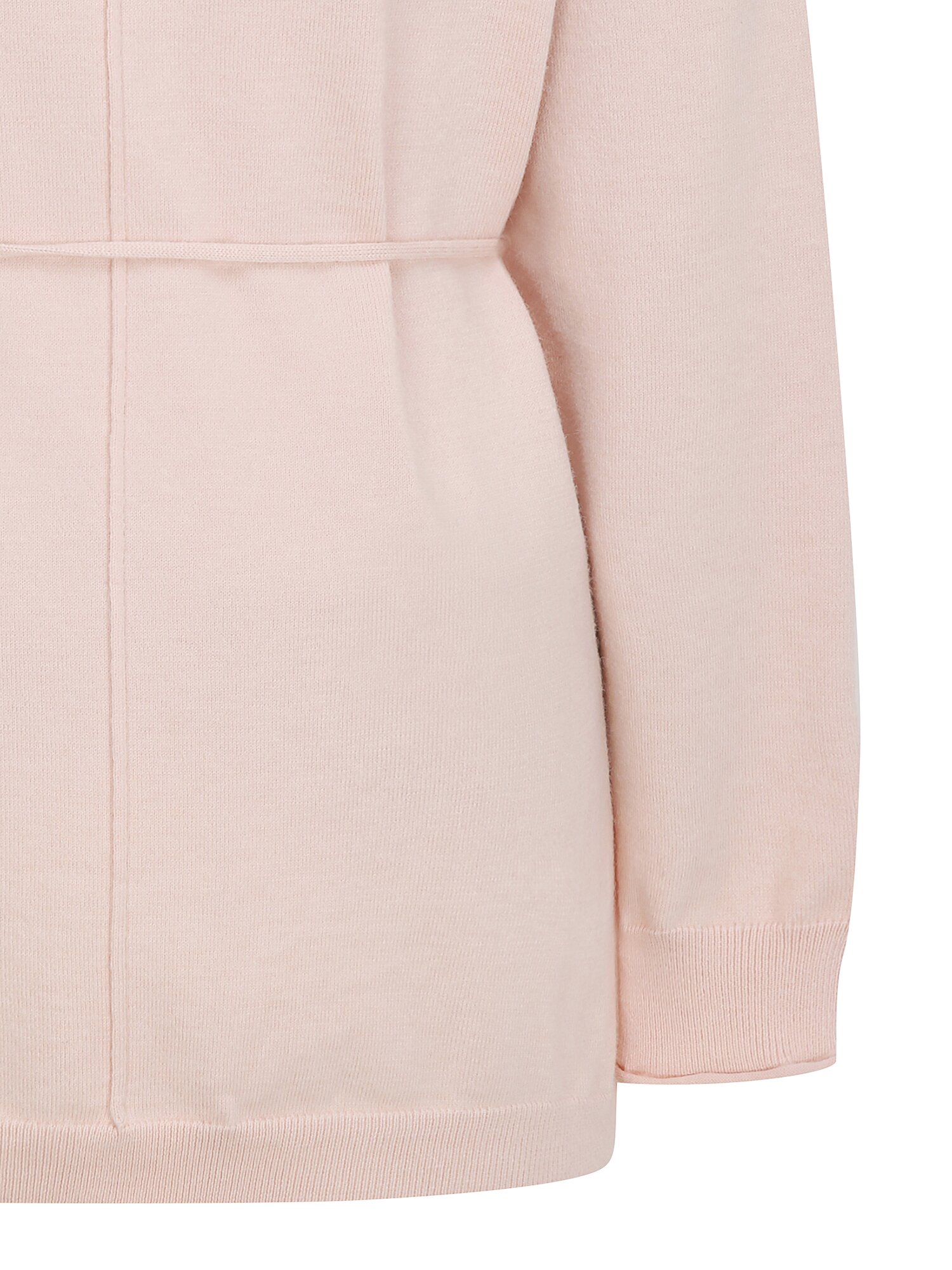 벨티드 브이넥 풀오버 니트 (LIGHT PINK)