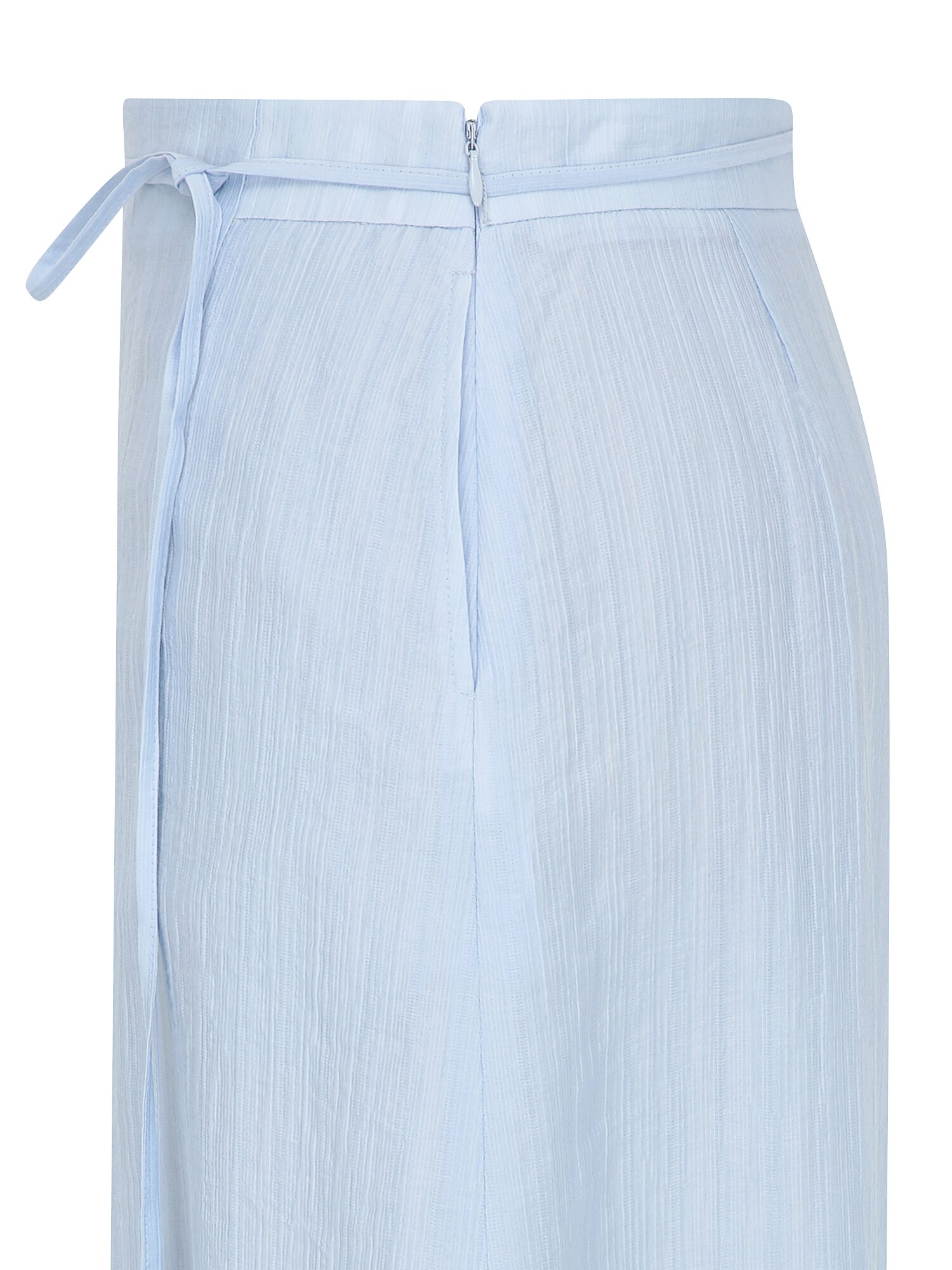 벨티드 링클 A라인 스커트 (LIGHT BLUE)