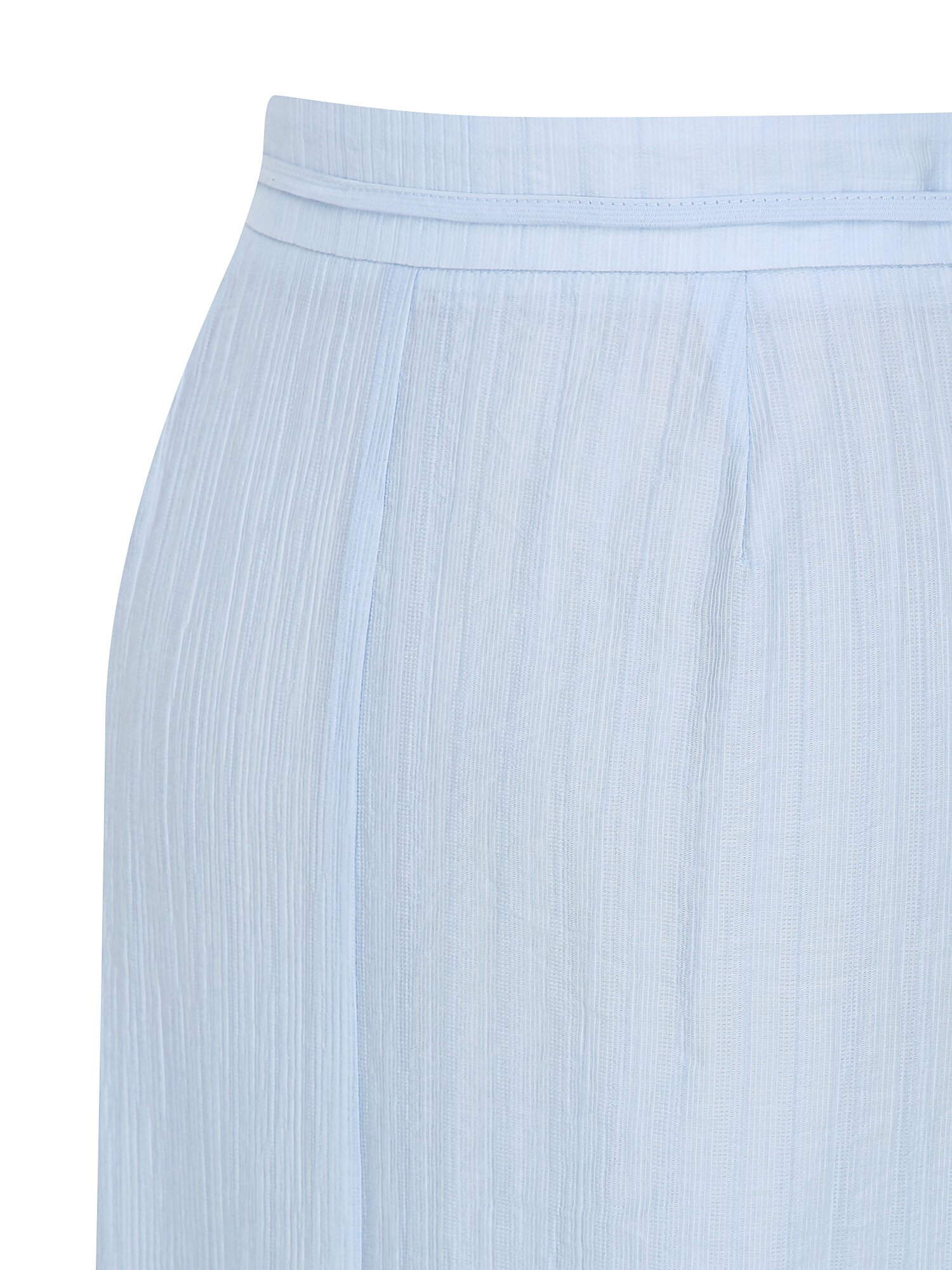 벨티드 링클 A라인 스커트 (LIGHT BLUE)