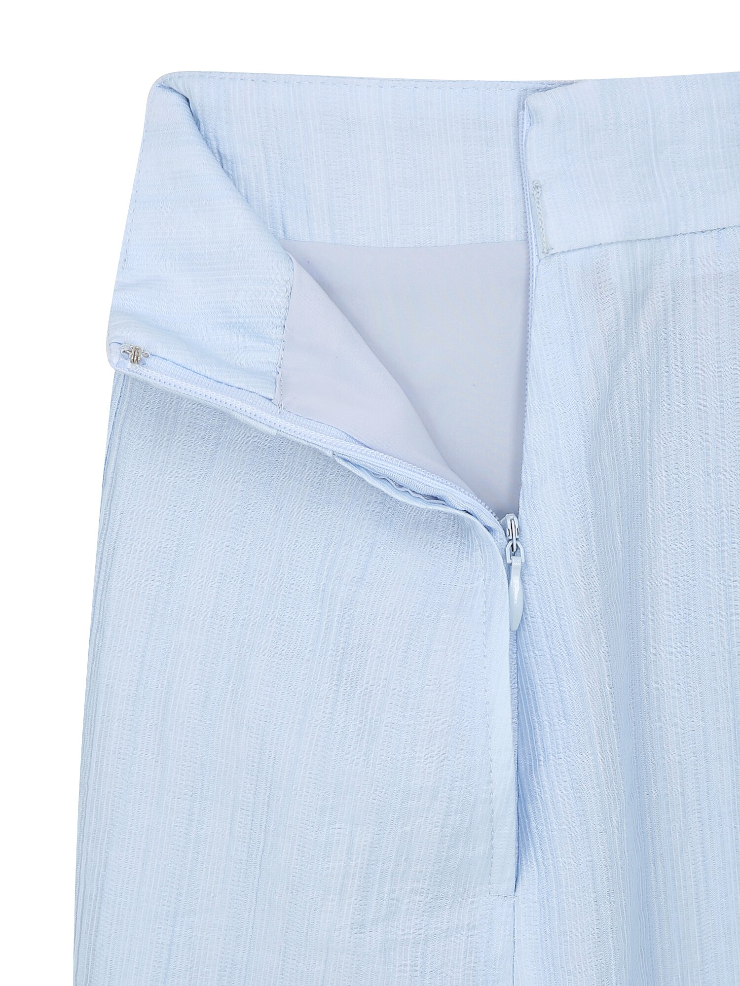 벨티드 링클 A라인 스커트 (LIGHT BLUE)