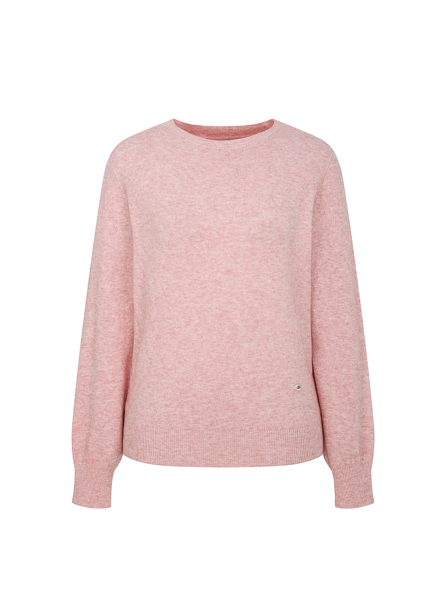 홀가먼트 라운드넥 풀오버 니트 (LIGHT PINK)