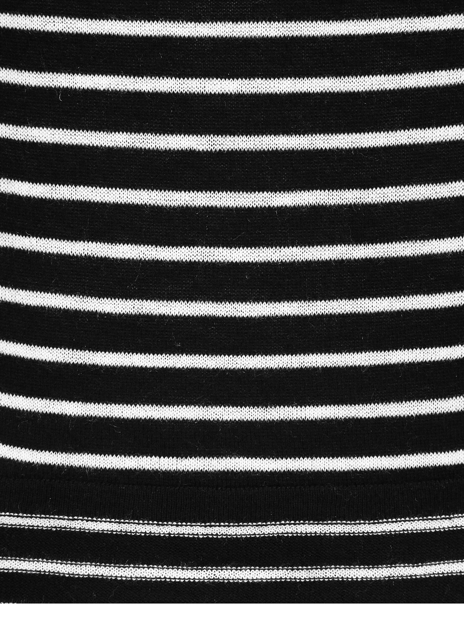 울 트위스트 라운드넥 가디건 (STRIPE BLACK)