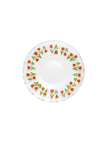 아데리아 레트로 유리 플레이트 12cm, Tulip