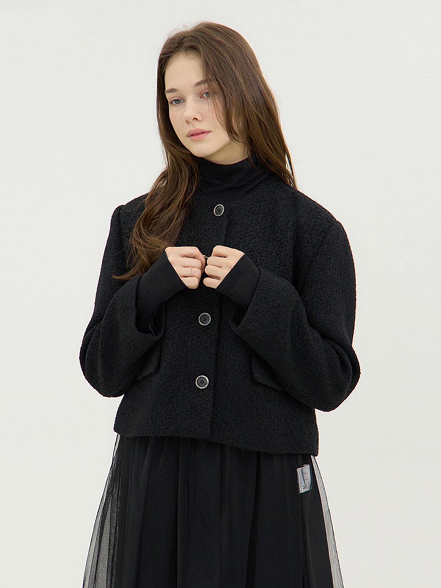 Grave Tweed Jacket - Black