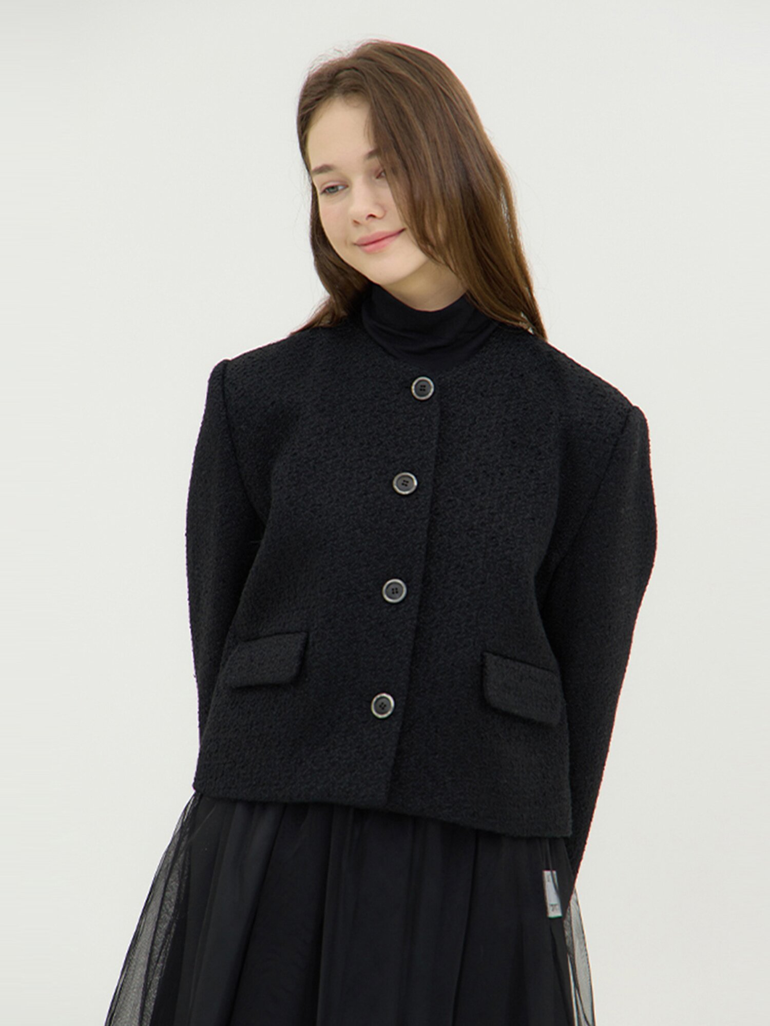 Grave Tweed Jacket - Black