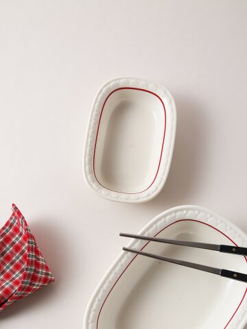 시라쿠스 쉐난고 카디날 둥근 직사각볼 S 소스 반찬 그릇