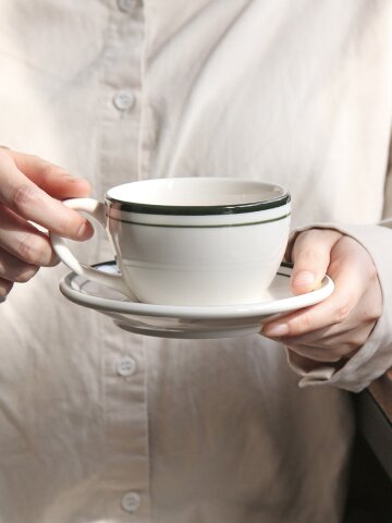 시라쿠스 뉴욕 킹스인 카푸치노잔 예쁜 커피잔 까페 찻잔