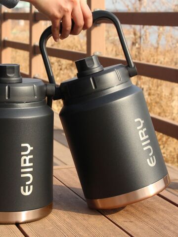 에지리 홀트 빅저그 스텐 대용량 보온보냉 손잡이 물병 1L 2종 (택1)