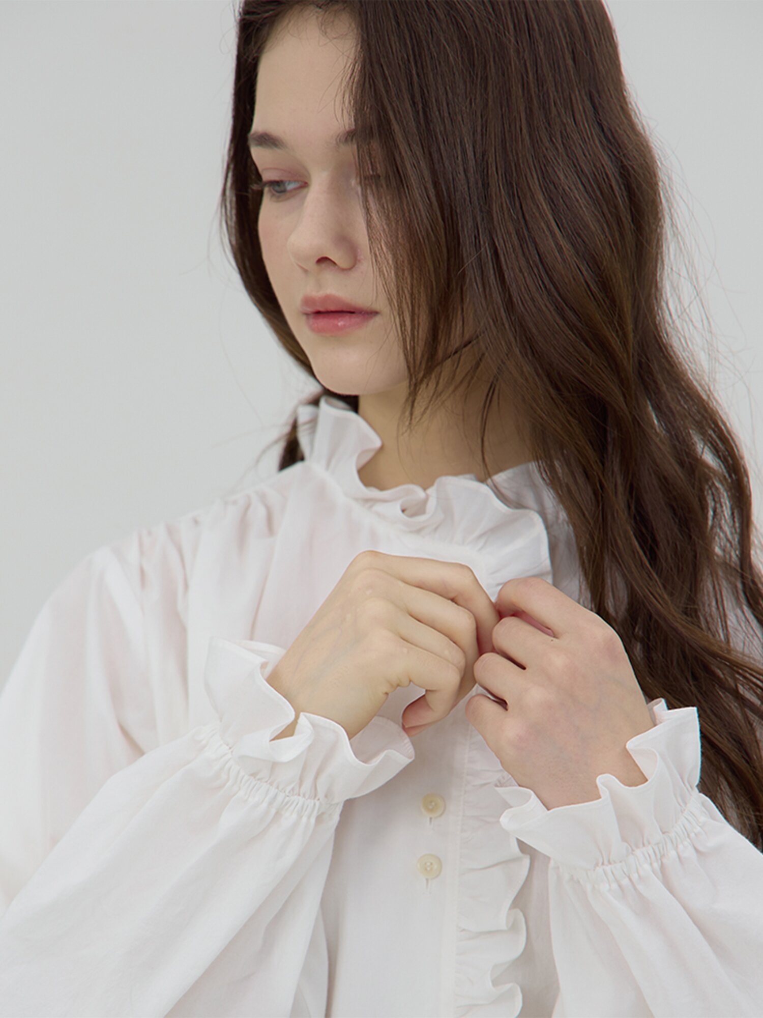 Pastorale Frill Blouse - Ivory