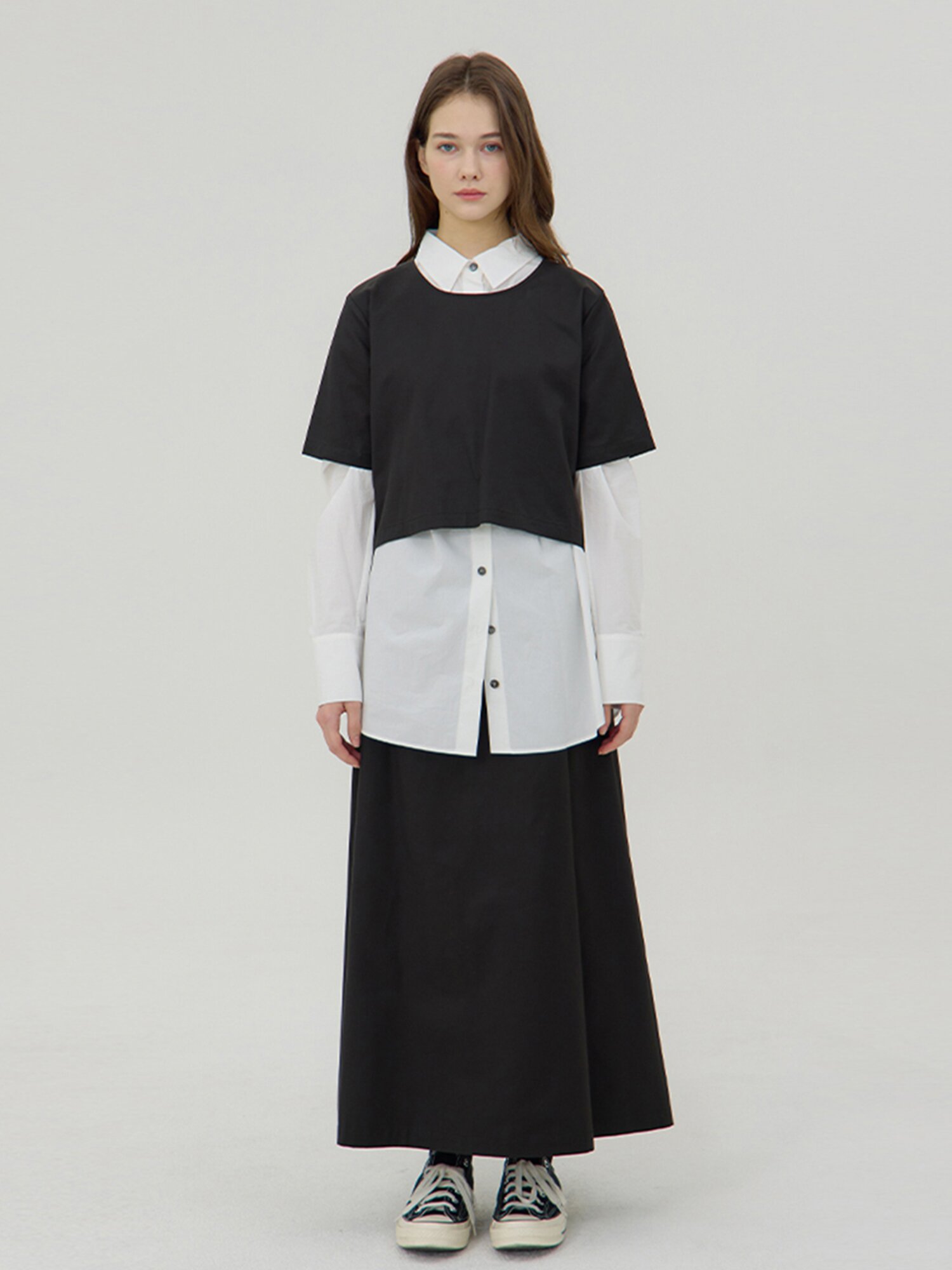 Nocturne A-Line Skirt - Black