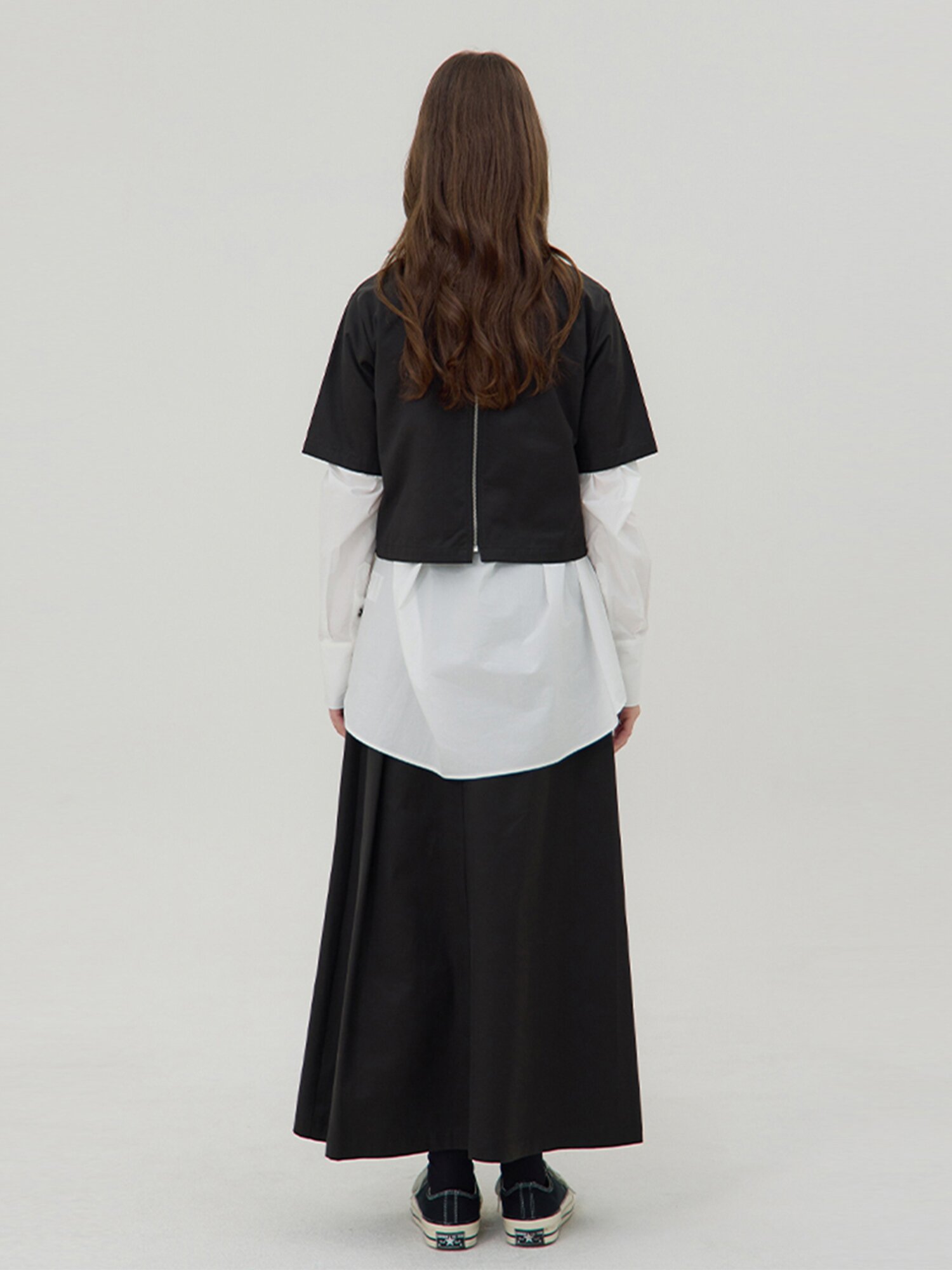 Nocturne A-Line Skirt - Black