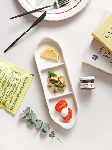 시라쿠스 쉐난고 카디날 3칸 나눔 접시 반찬 그릇