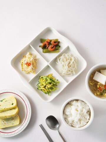 시라쿠스 쉐난고 카디날 사각 4칸 나눔접시 카페 브런치 반찬 그릇