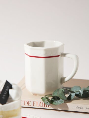 시라쿠스 쉐난고 카디날 팔각 머그 280ml 머그컵 예쁜 카페 커피 컵