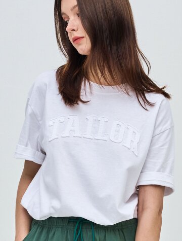 엔비엘 패치 티셔츠 (화이트)